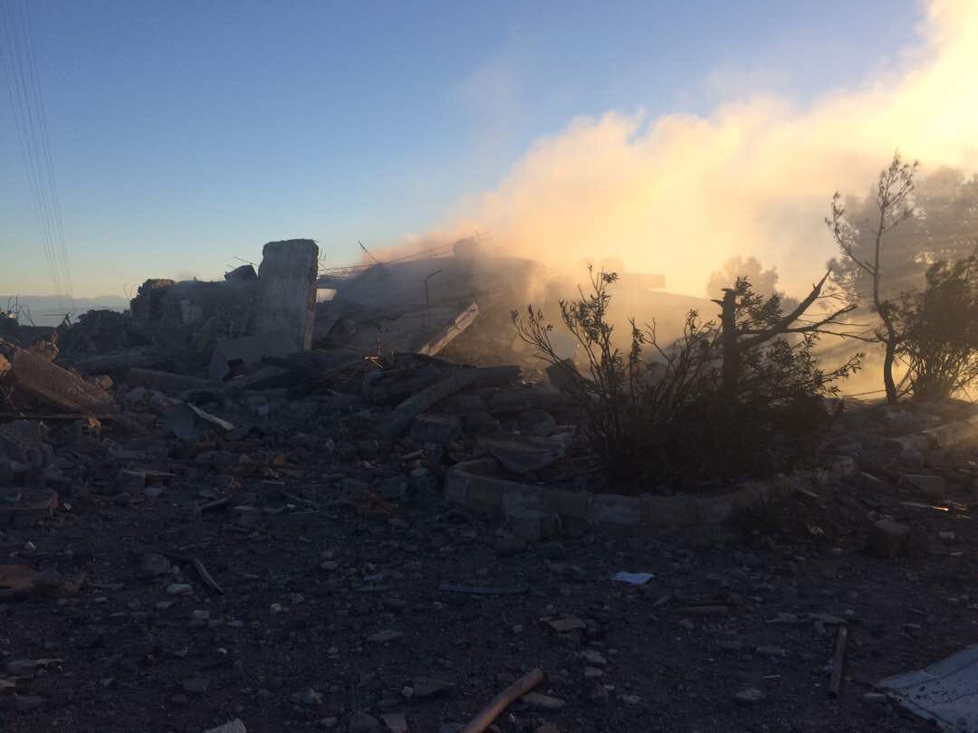 The sites targeted by the Turkish airstrikes in Sinjar (Shingal) and Syrian Kurdistan (Rojava), April 25, 2017. (Photo: Social Media)